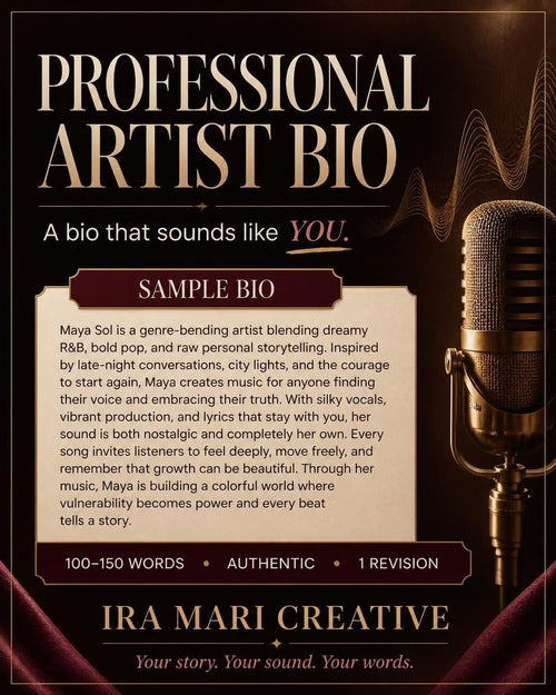 Professional Artist Bio — Tell Your Story